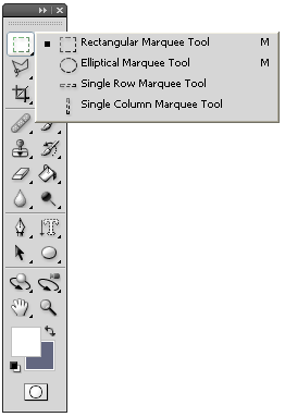 Marquee tool flyout