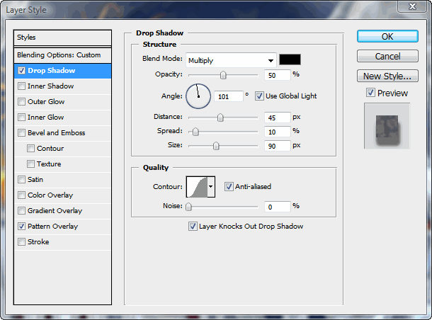 PS Shadow Options